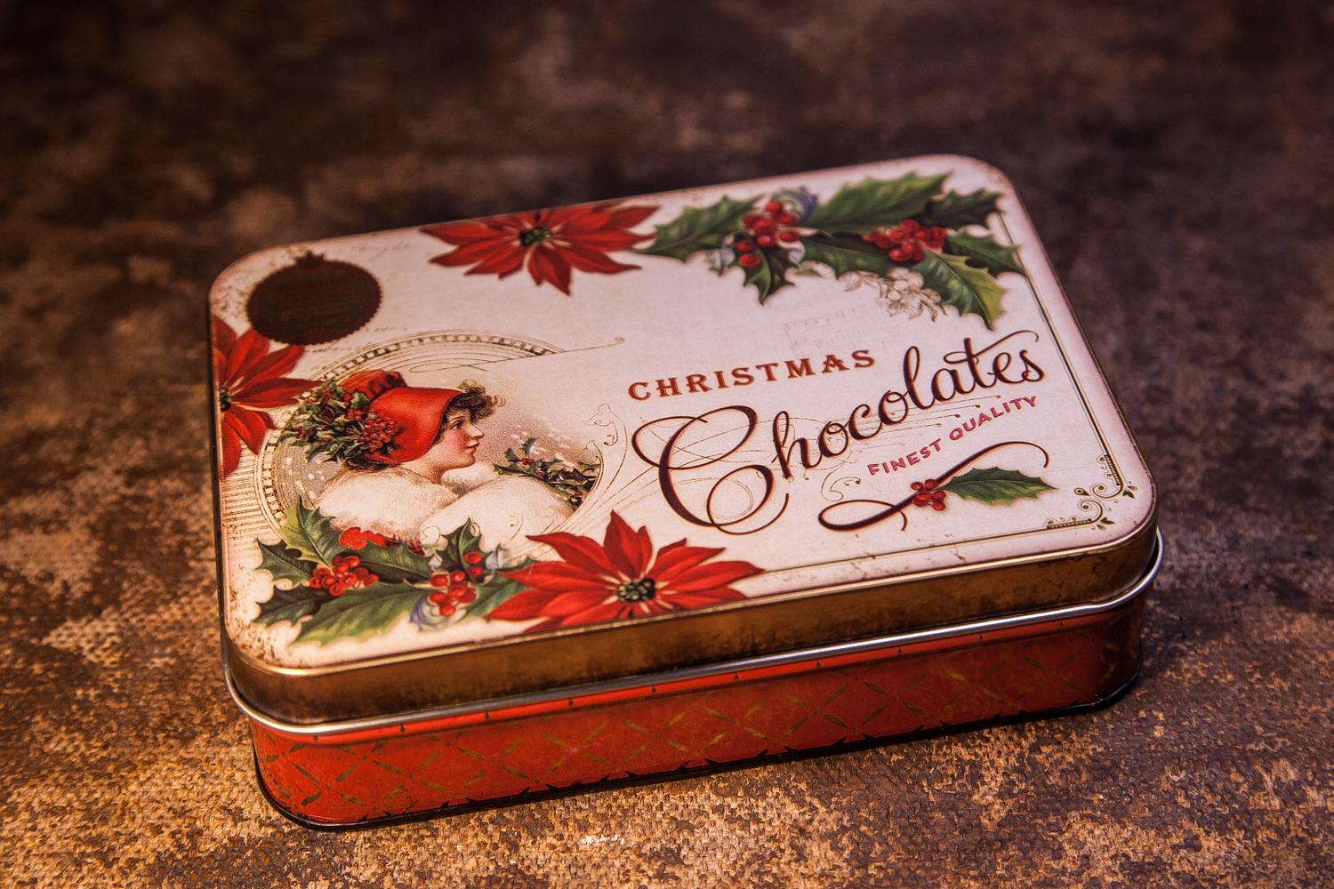 Dárková plechovka Vánoční Chocolates